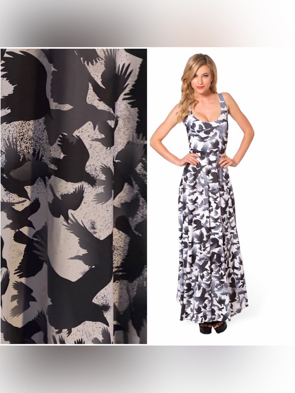 BlackMilk Raven Maxi Dress